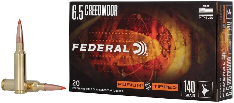 Fusion Tipped Rifle, 6.5 Creedmoor, 140 Grain, Fusion Tipped, 2715 fps
